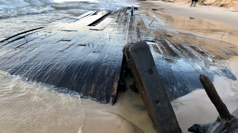 Wait, is that part of a shipwreck?
